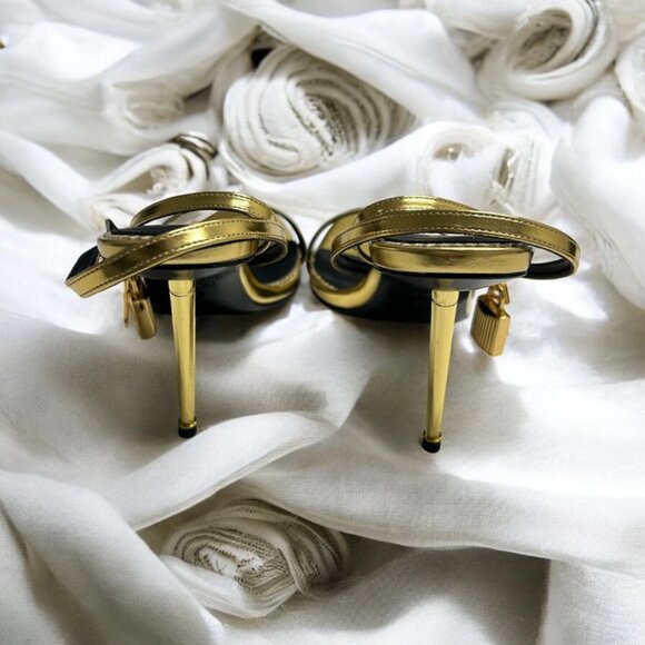 Tom Ford Gold Heels - Picture 5 of 8